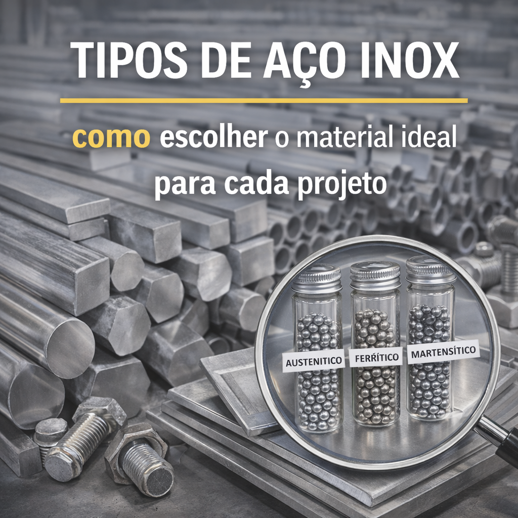 Tipos de aço inox: como escolher o material ideal para cada projeto